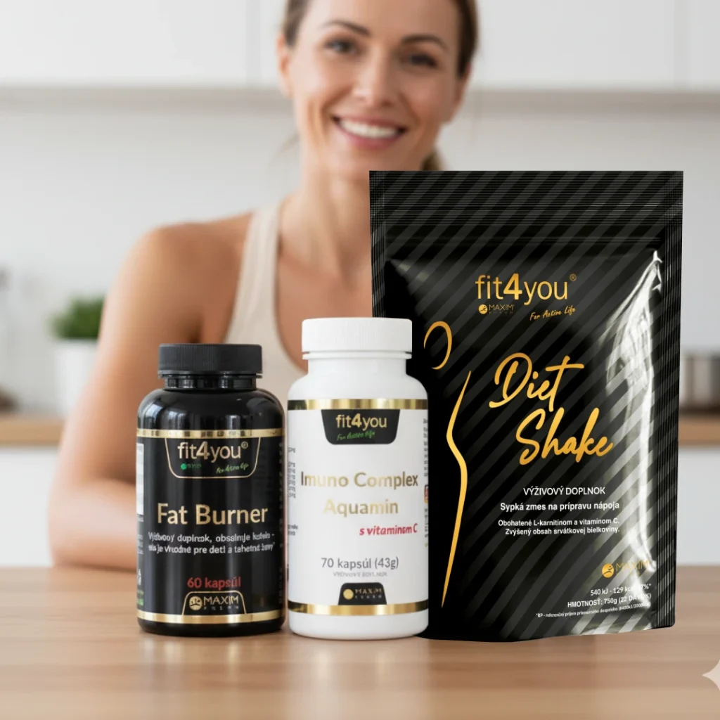 Balíček pre zdravé chudnutie - FatBurner, Diet Shake a Aquamín Imuno Complex