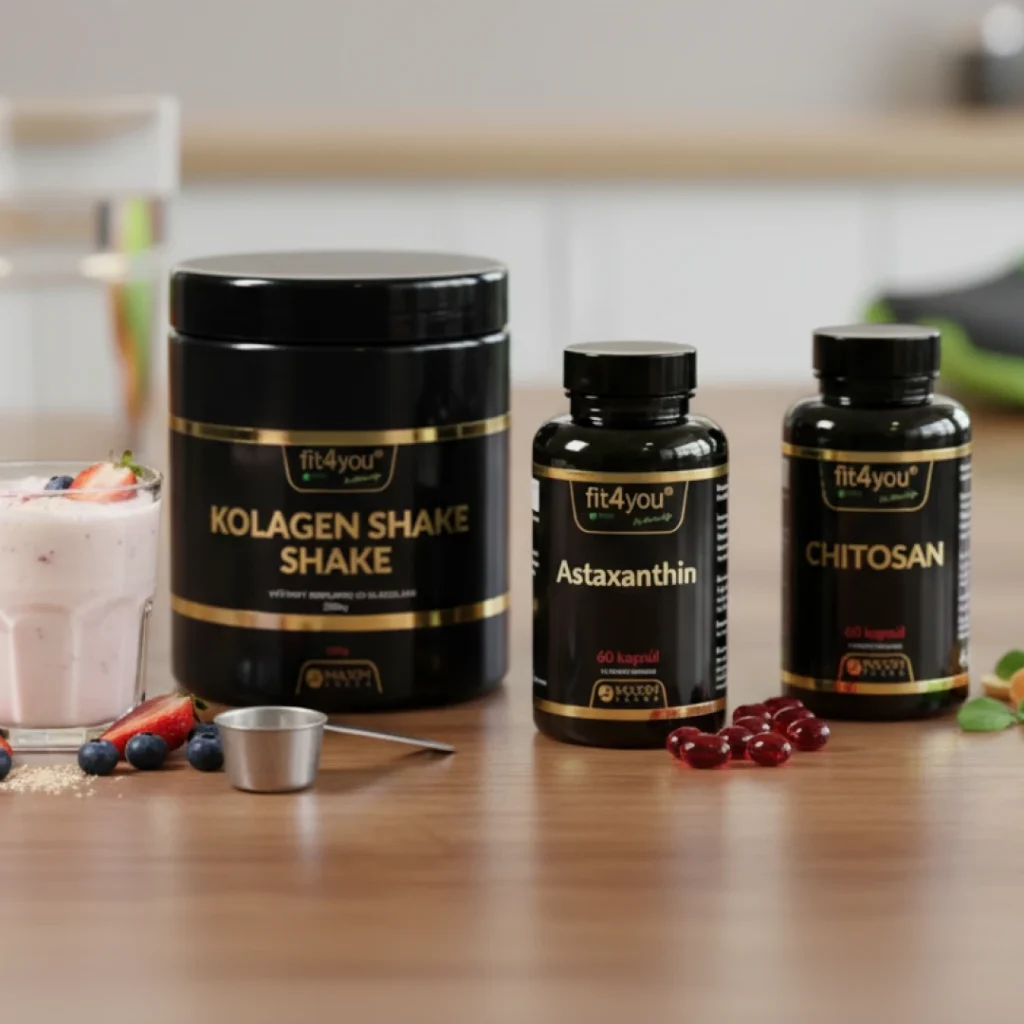 Balíček pre zdravé a pevné vlasy - Kolagen shake, Astaxanthin, Chitosan